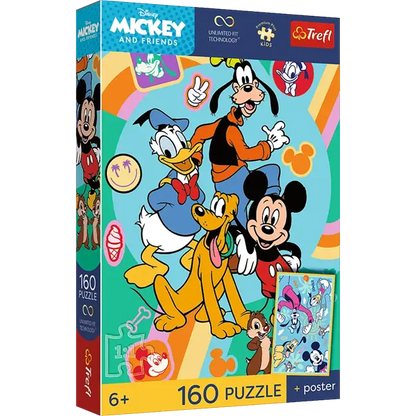 Puzzle Premium Plus Kids Disney 160 el. Mysia godzina