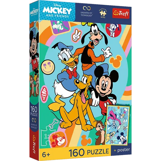 Puzzle Premium Plus Kids Disney 160 el. Mysia godzina