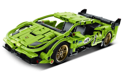 Immaster klocki super auto zielone 457 elementów