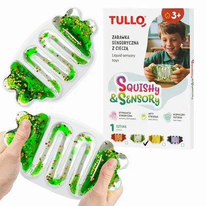 Gniotek sensor.squishy z cieczą zielony 707 77072
