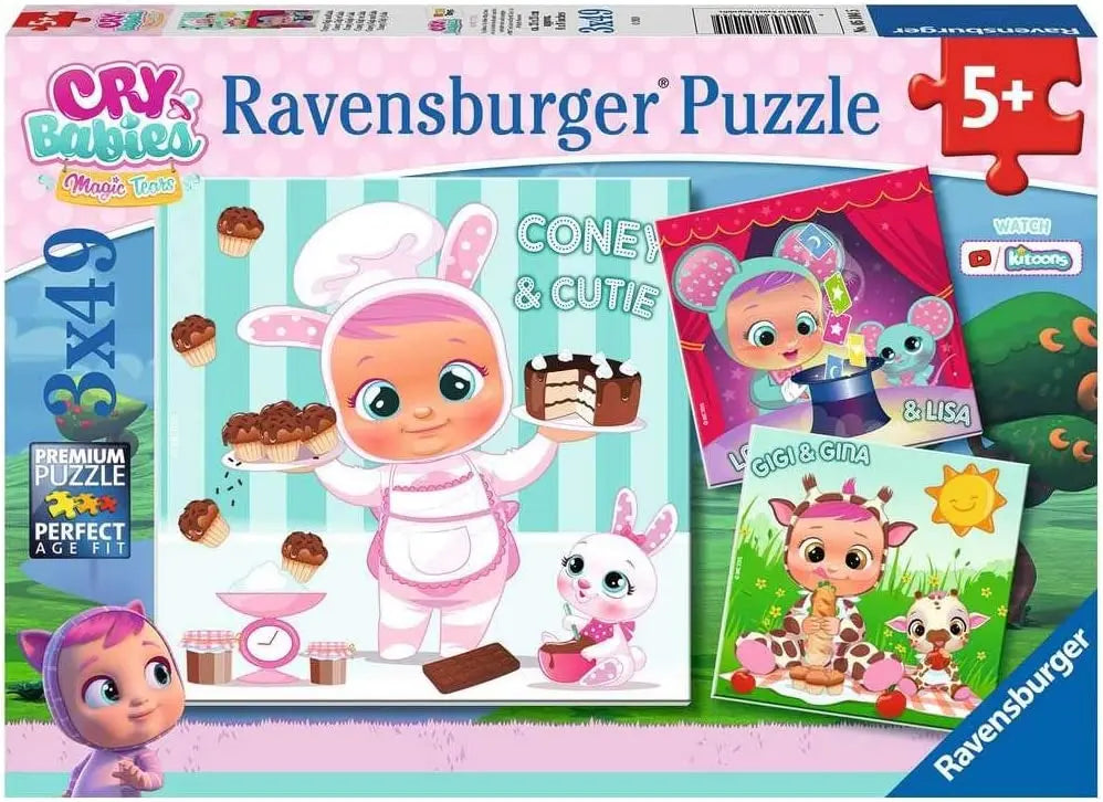 RAVENSBURGER Puzzle Cry Babies 3x49 051045