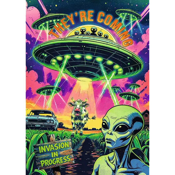 PUZZLE 1000 PremPlus Hall Of Horror UFO
