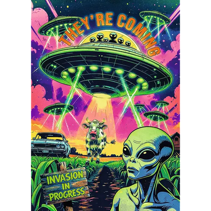 PUZZLE 1000 PremPlus Hall Of Horror UFO