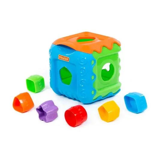 Sorter edukacyjny sześcian kolorowy