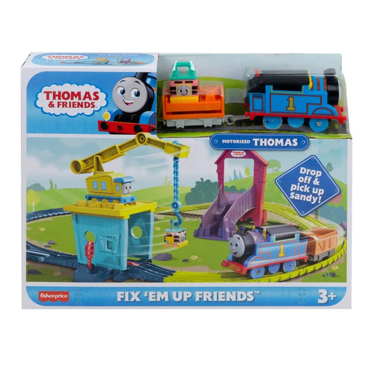 Fisher-Price Thomas Dźwig Karolcia + Sandy zestaw torów
