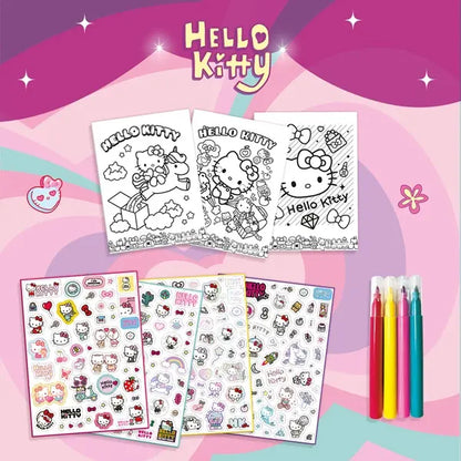Hello Kitty - kolorowanka z naklejkami