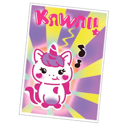 Projekt Art Plakaty Kawaii, Kreatywny zestaw z elektronicznym aerografem