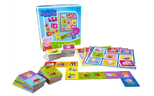 Świnka Peppa 3w1 - Lotto, Domino, Memo