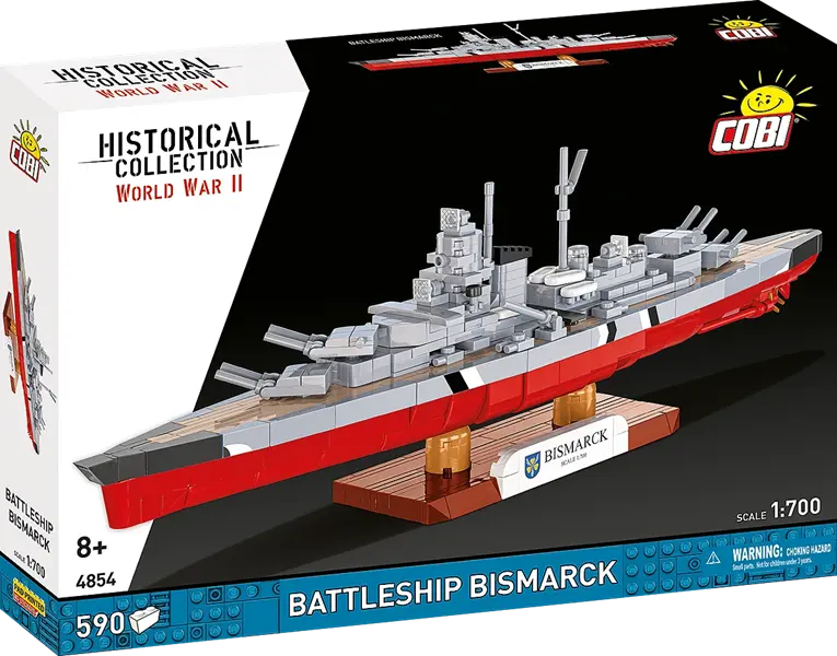Klocki Historical Collection WWII - Battleship Bismarck 590kl
