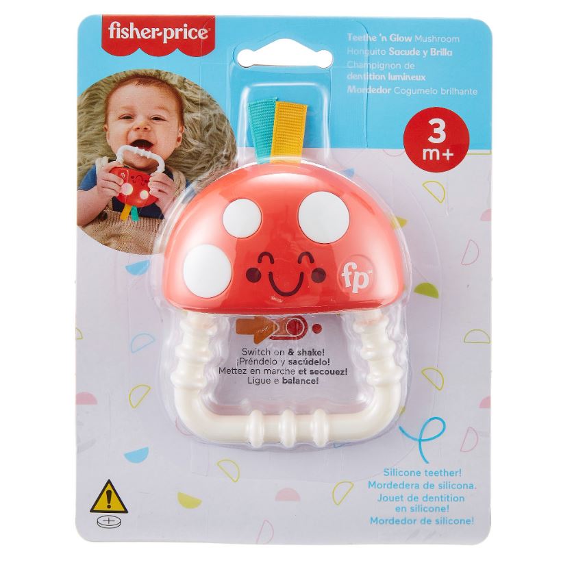 Fisher Price Grzybek gryzaczek ze światełkami