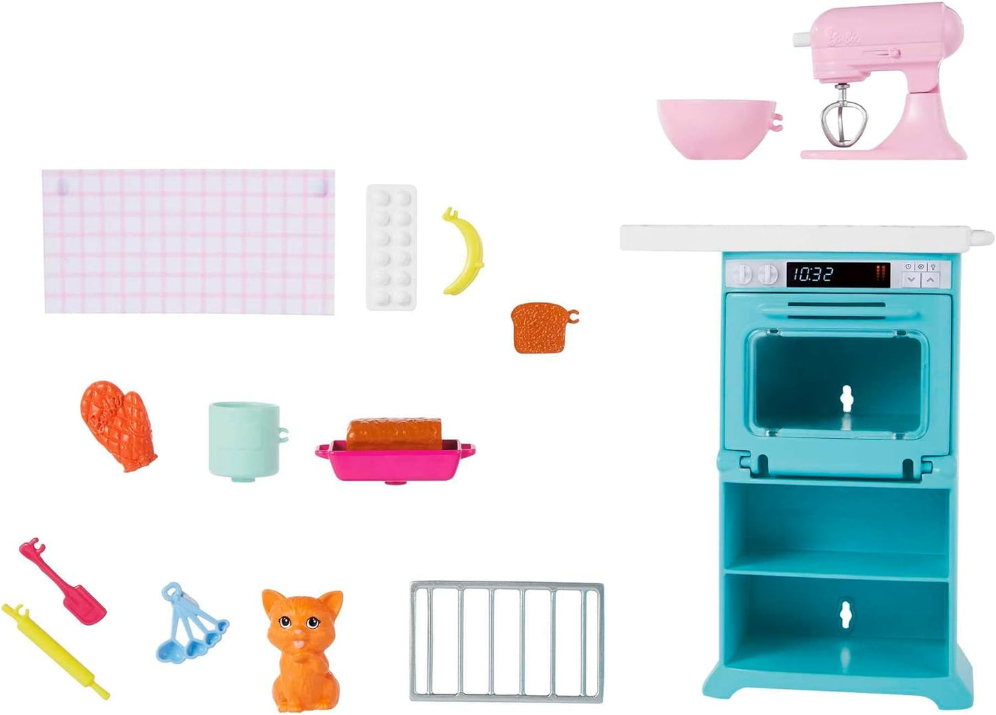 Barbie lalka + akces.kuchenne HCD44 /3