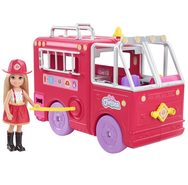 Barbie Chelsea wóz strażacki zestaw HCK73 /1