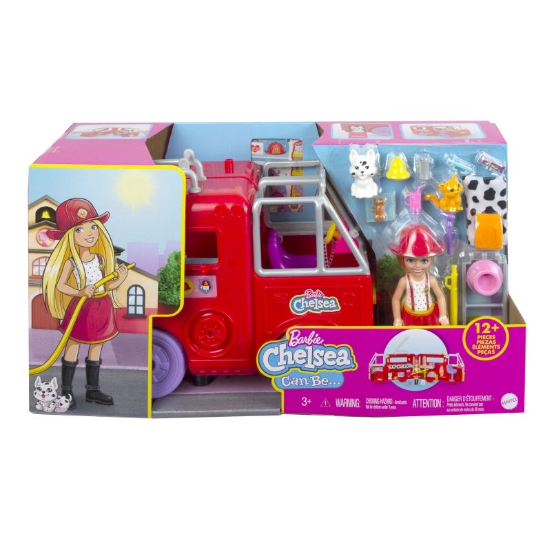 Barbie Chelsea wóz strażacki zestaw HCK73 /1