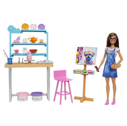 Barbie Pracownia artystyczna+lalka HCM85 /3