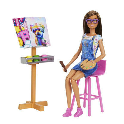 Barbie Pracownia artystyczna+lalka HCM85 /3