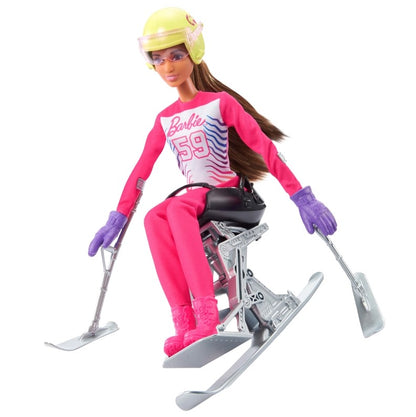 Barbie sporty zimowe paranarciarka HCN33
