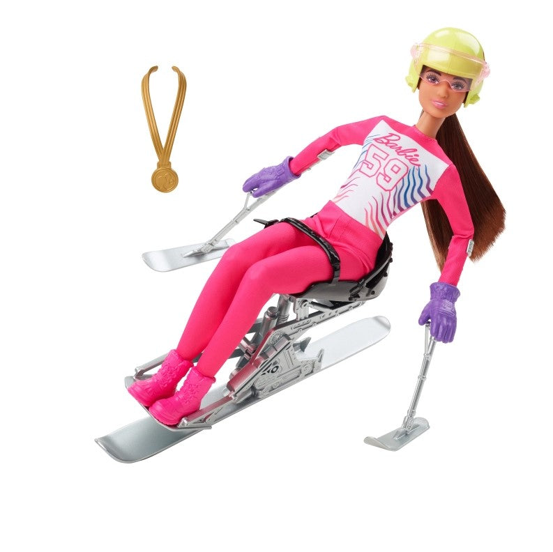 Barbie sporty zimowe paranarciarka HCN33