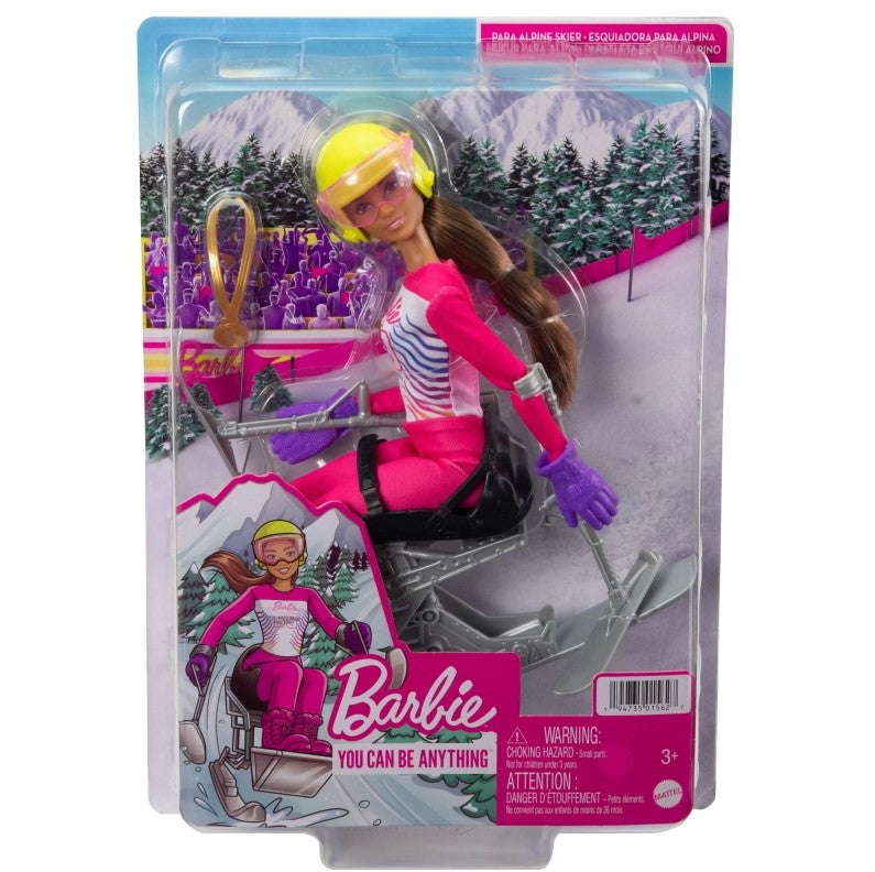 Barbie sporty zimowe paranarciarka HCN33