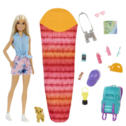 Barbie Malibu na kempingu lalka+akces HDF73