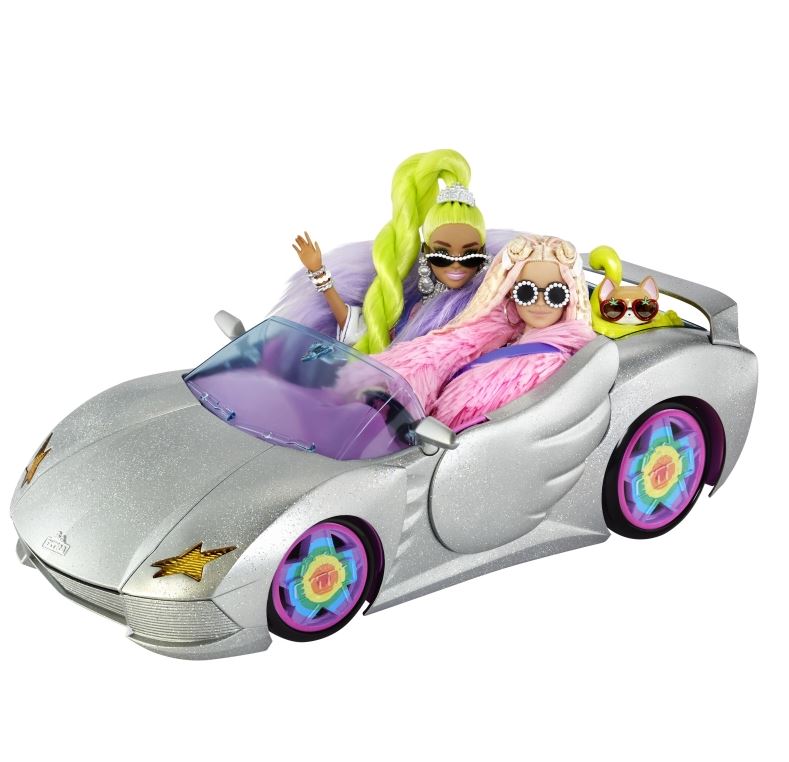 Barbie Extra kabriolet + akcesoria HDJ47 /1