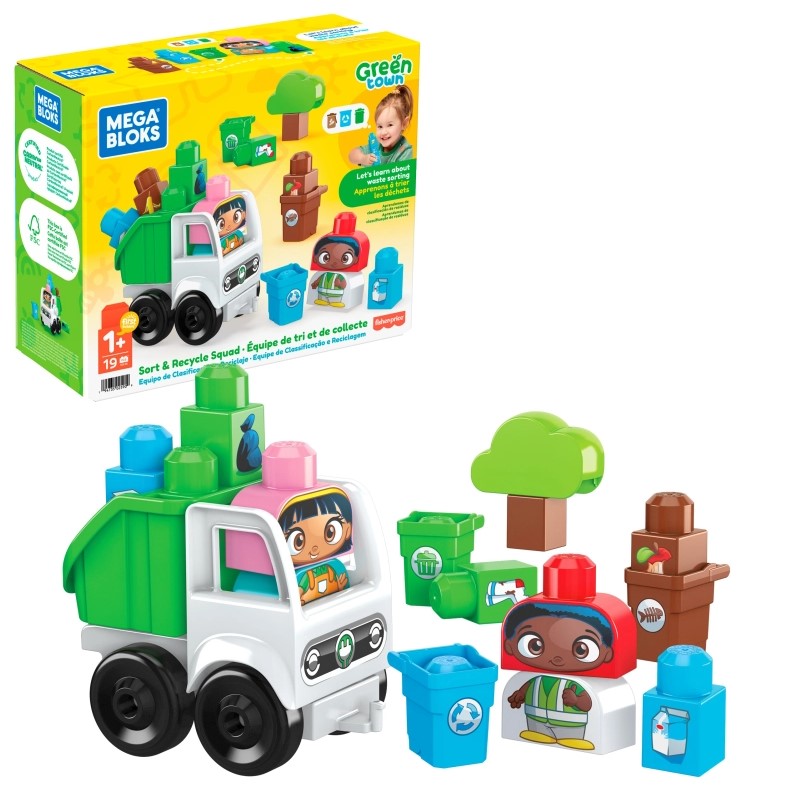MEGA BLOKS Ekośmieciarka klocki EKO HDL06 /1