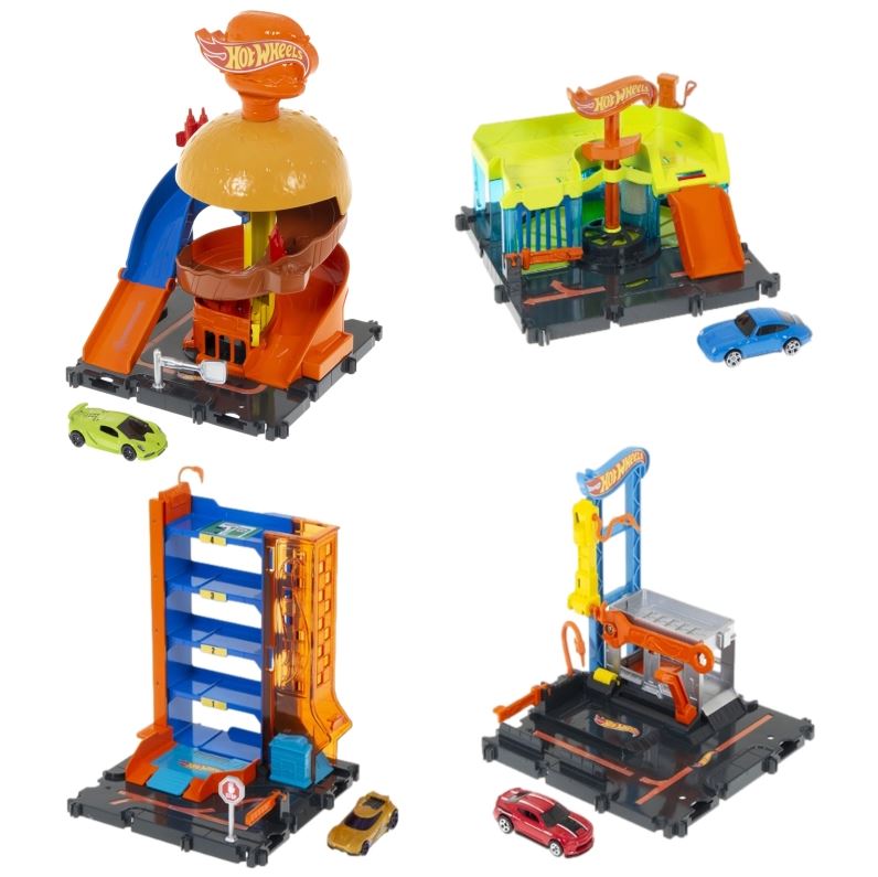 Hot wheels city mały zestaw z autkiem