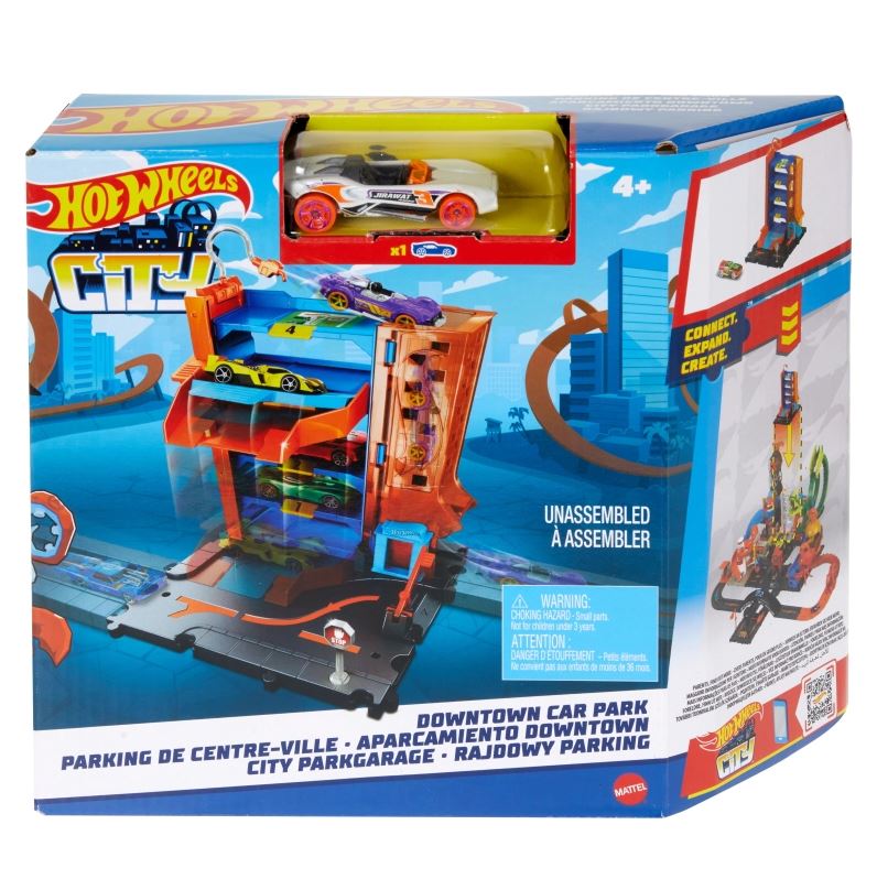 Hot wheels city mały zestaw z autkiem