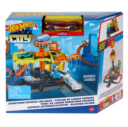 Hot wheels city mały zestaw z autkiem