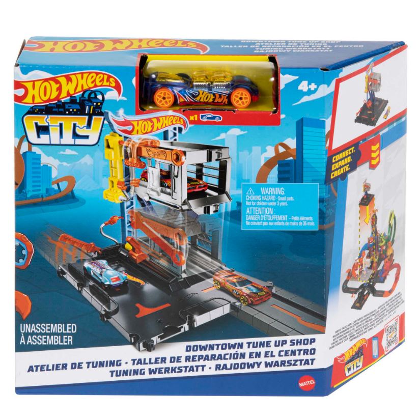 Hot wheels city mały zestaw z autkiem