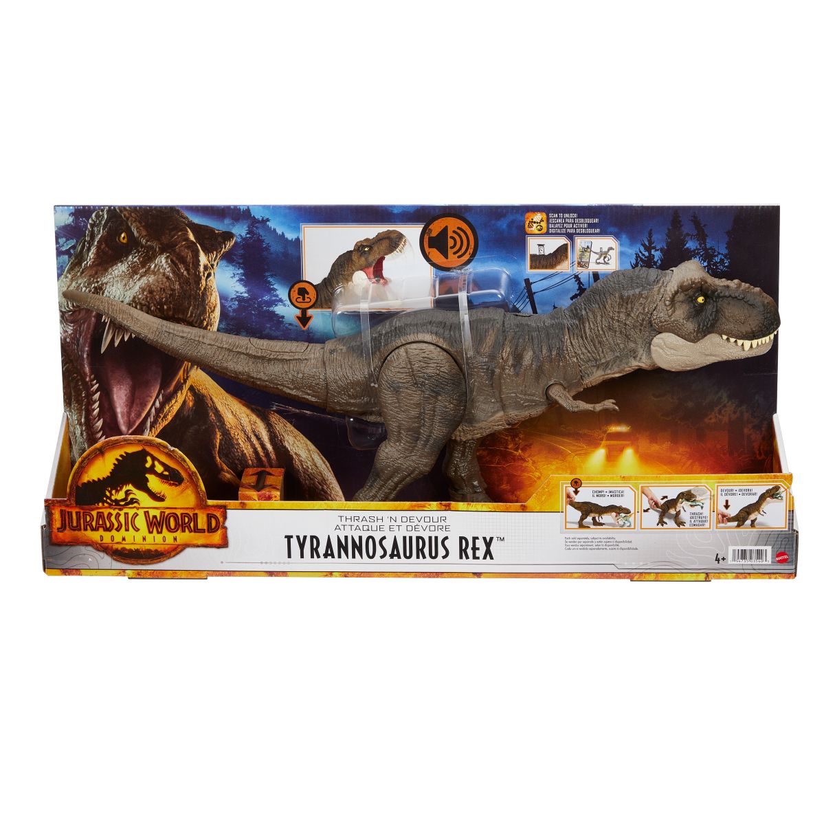 JURASSIC WORLD Tyranozaur Rex dźwięk HDY55 /2