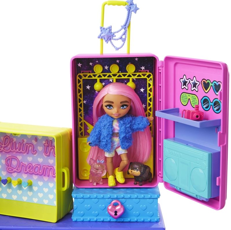 Barbie Extra+mała lalka+zwierzątka HDY91 /2