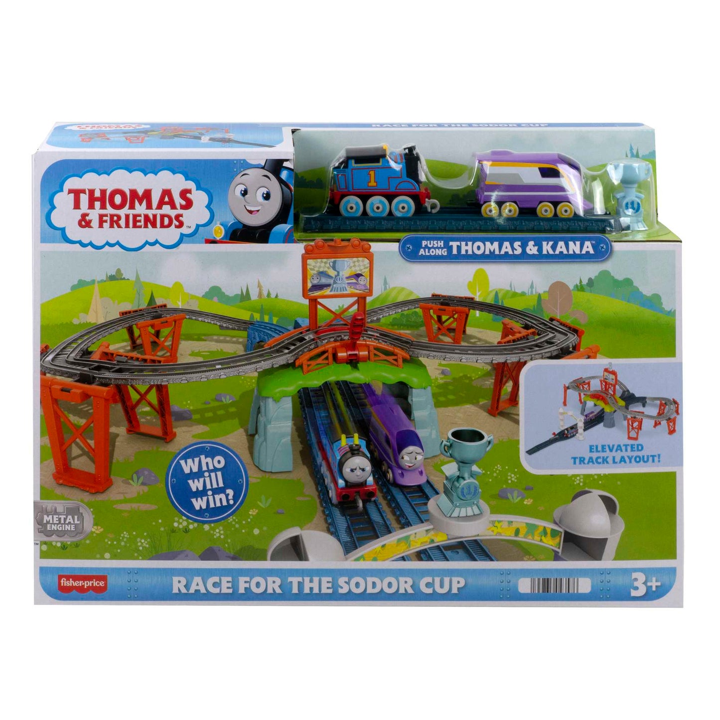 Fisher-price thomas wyścig puchar sodoru zestaw torów