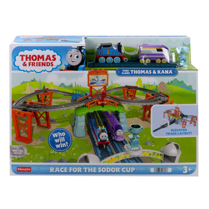 Fisher-price thomas wyścig puchar sodoru zestaw torów