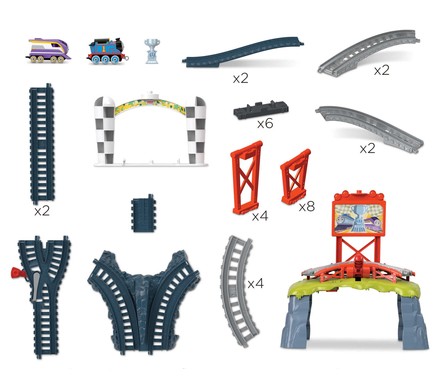 Fisher-price thomas wyścig puchar sodoru zestaw torów