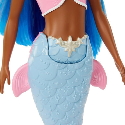 Barbie lalka syrenka błękitno-różowa HGR12 /6
