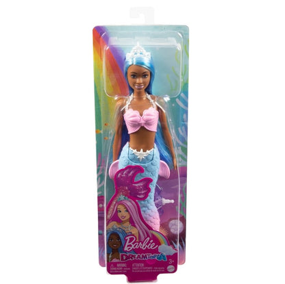 Barbie lalka syrenka błękitno-różowa HGR12 /6