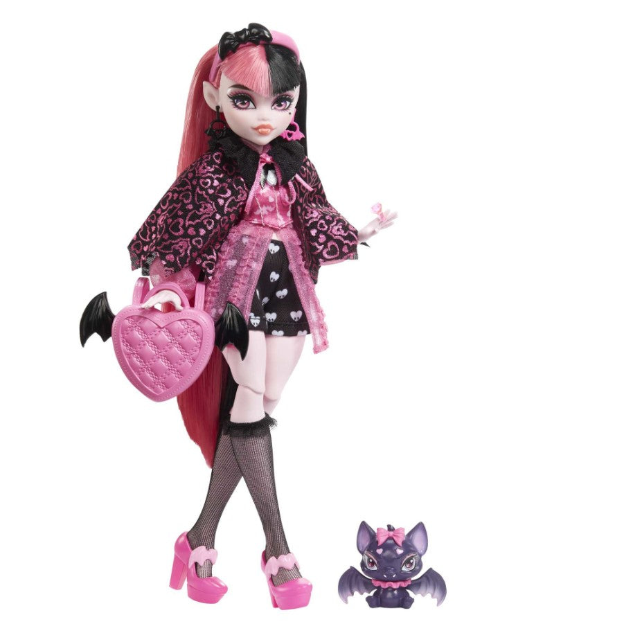 MONSTER HIGH Draculaura lalka+akces HHK51 /4