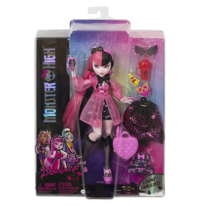 MONSTER HIGH Draculaura lalka+akces HHK51 /4