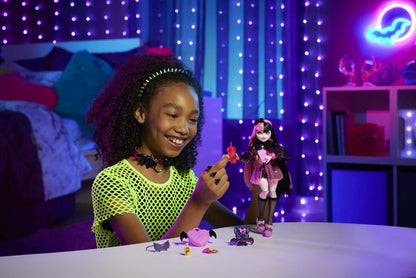 MONSTER HIGH Draculaura lalka+akces HHK51 /4
