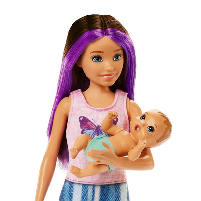 Barbie lalka z bobaskiem + akcesoria HJY33 /3