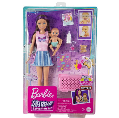 Barbie lalka z bobaskiem + akcesoria HJY33 /3