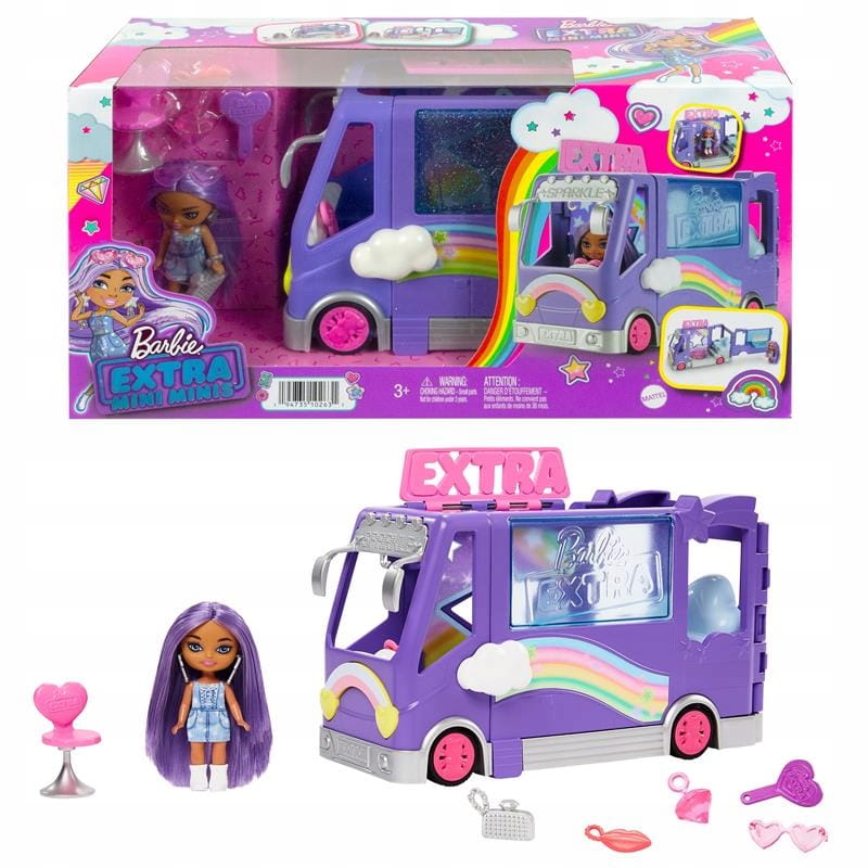 Barbie Extra auto z mini laleczką HKF84 /2