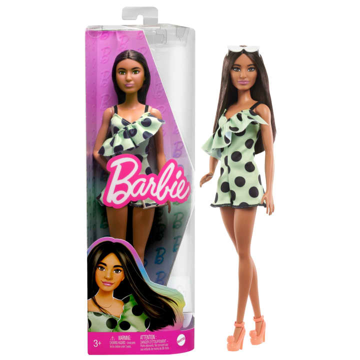 Barbie lalka Fashionistas w sukience HPF76 /6