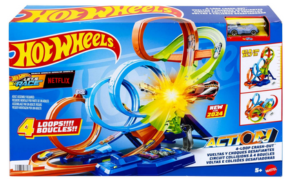 Hot wheels action poczwórna pętla kraks
