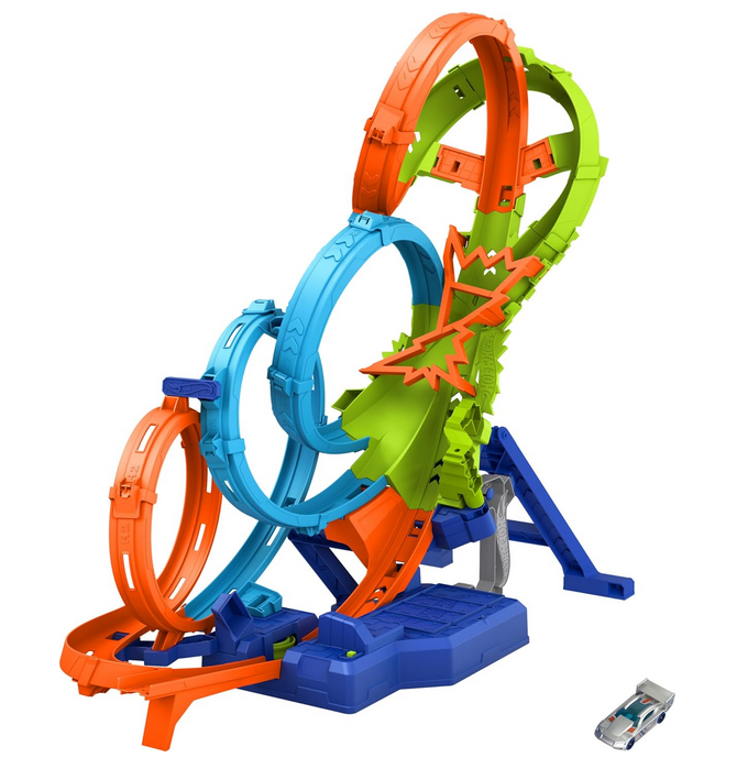 Hot wheels action poczwórna pętla kraks