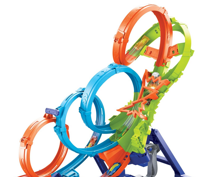 Hot wheels action poczwórna pętla kraks