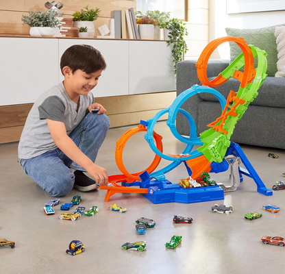 Hot wheels action poczwórna pętla kraks