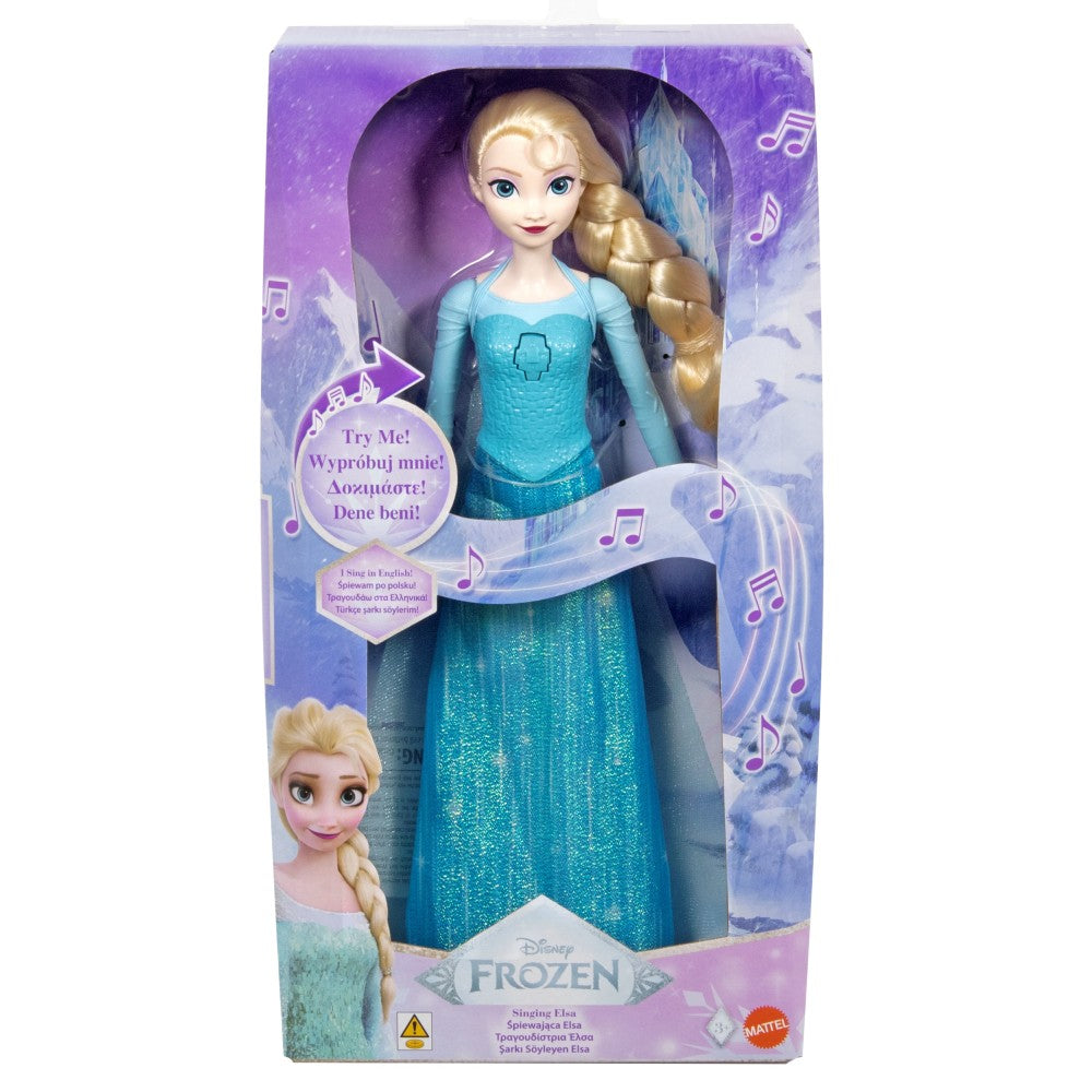 Disney frozen śpiewająca elsa w lodowej sukni