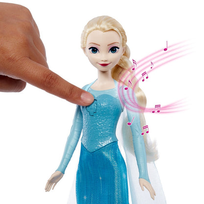 Disney frozen śpiewająca elsa w lodowej sukni