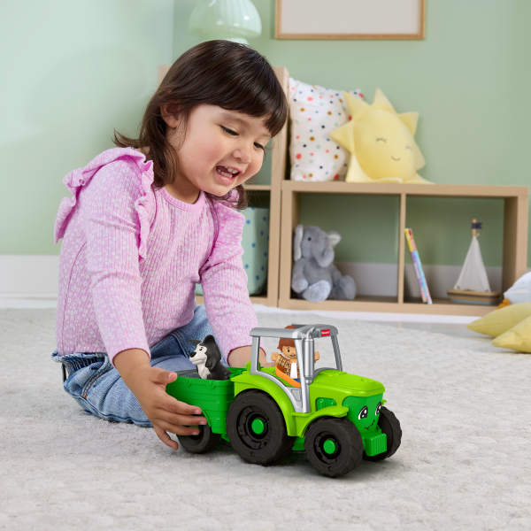 Fisher-price little people traktor muzyczny z figurką